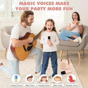 【Big Sale】Mini Karaoke Machine with Wireless Microphones