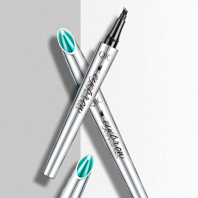 🔥BIG SALE - 50% OFF🔥3D Waterproof Microblading Eyebrow Pen 4 Fork Tip Tattoo Pencil (2 pcs)