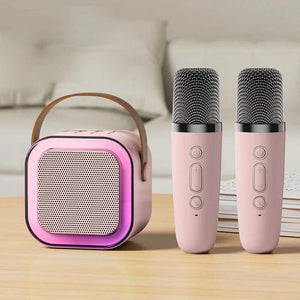 【Big Sale】Mini Karaoke Machine with Wireless Microphones