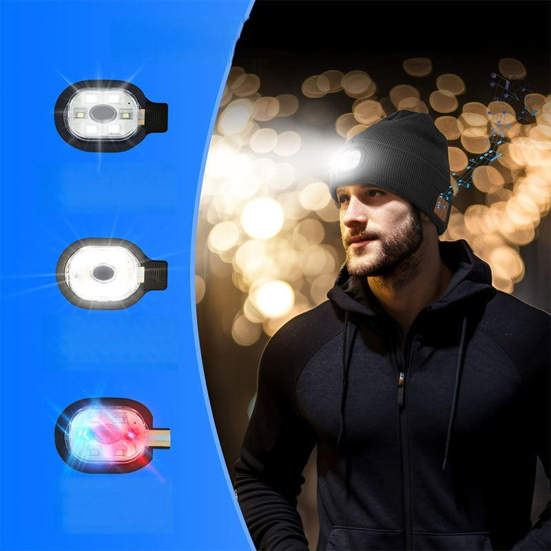 Bluetooth Beanie with LED Light & Removable Speakers