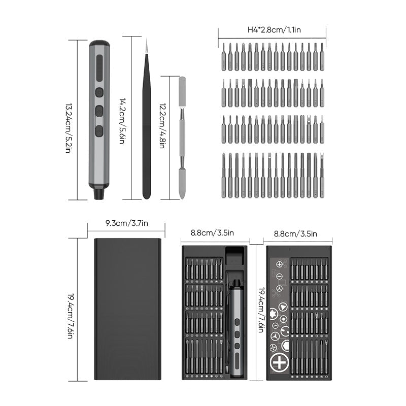 68 In 1 Mini Precision Electric Screwdriver Set