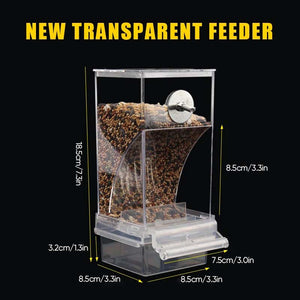 Automatic No-Spill Transparent Bird Feeder