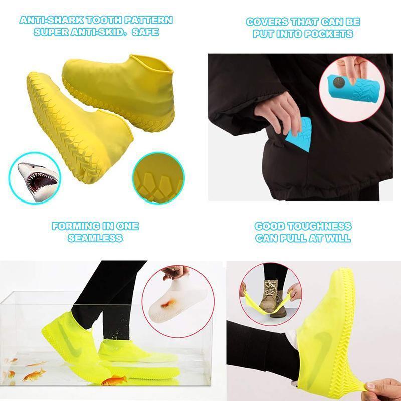 Solid Color Outdoor Waterproof Shoe Covers