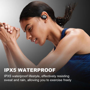 True Powerful Bluetooth 5.4 Open Ear Earbuds, IPX5 Waterproof