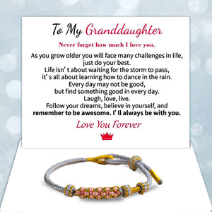 Grandmother And Granddaughter Blossom Knot Bracelet