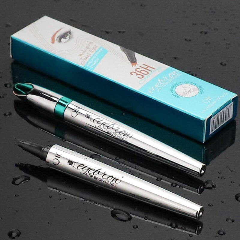 🔥BIG SALE - 50% OFF🔥3D Waterproof Microblading Eyebrow Pen 4 Fork Tip Tattoo Pencil (2 pcs)