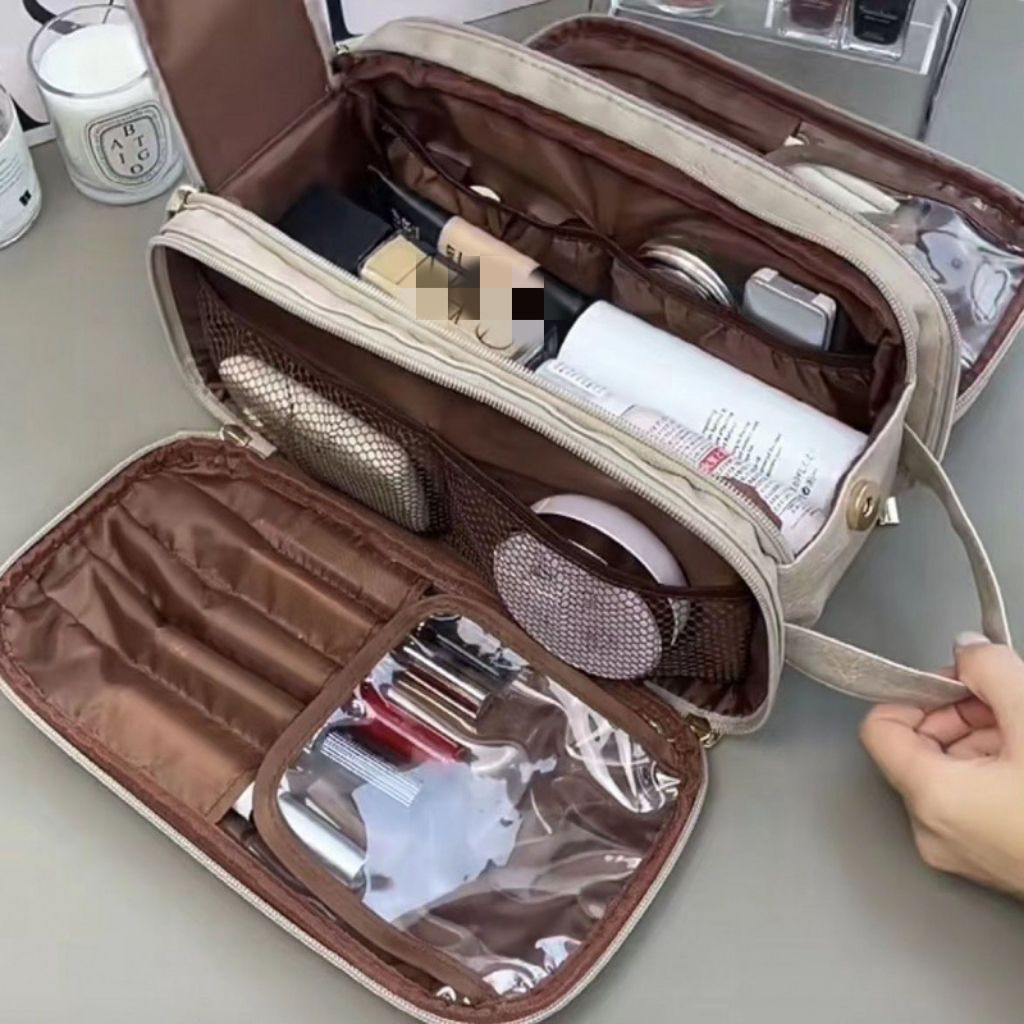 Large Capacity Portable Travel Cosmetic Bag