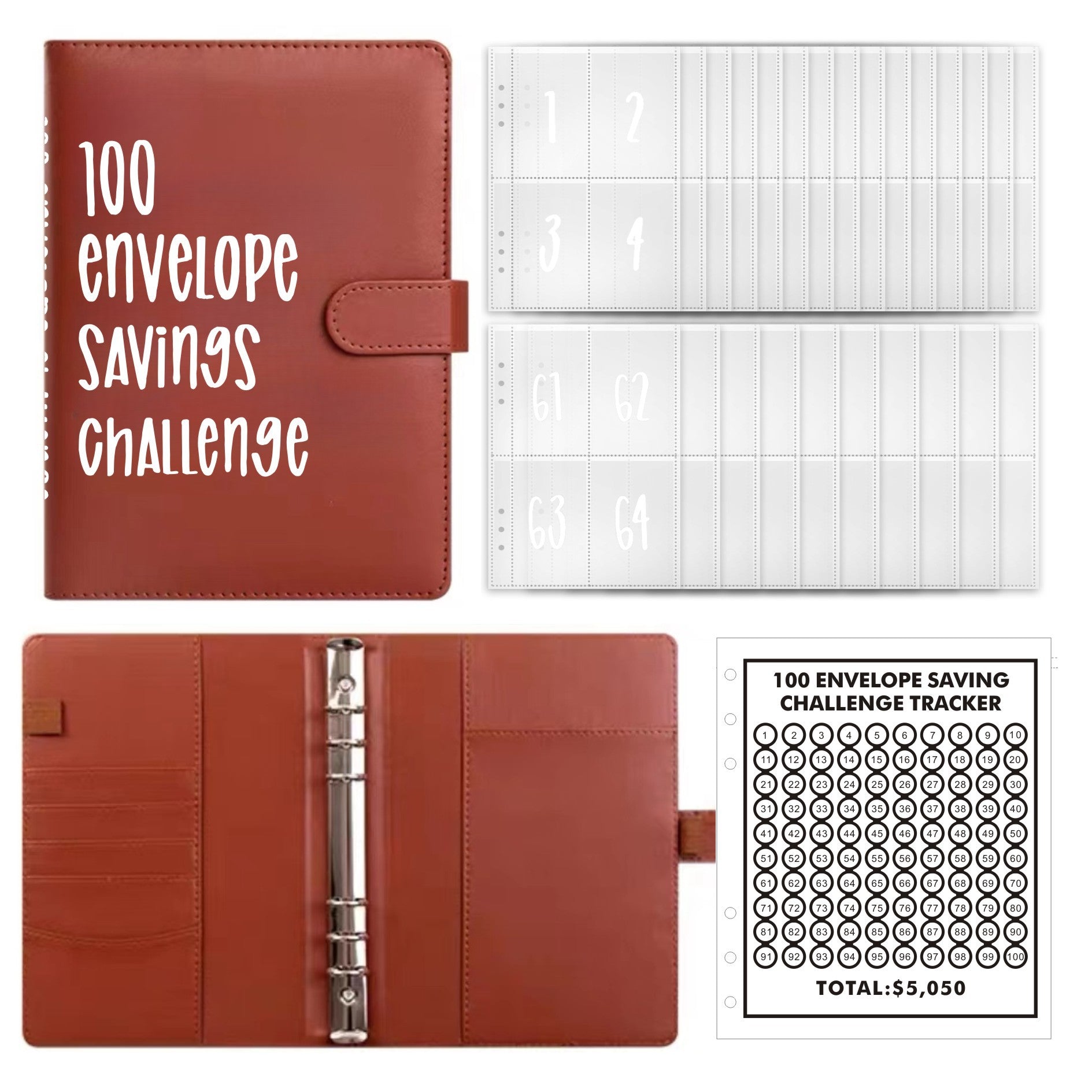 100 Envelope Challenge Binder