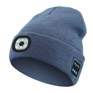 LED Bluetooth Beanie with Detachable Speakers