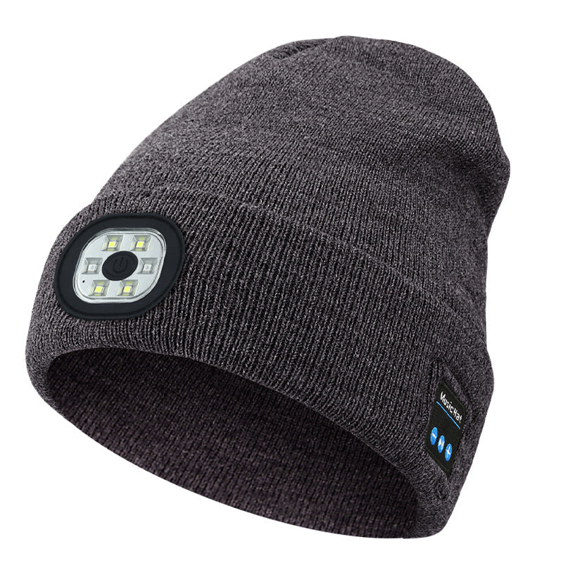 LED Bluetooth Beanie with Detachable Speakers