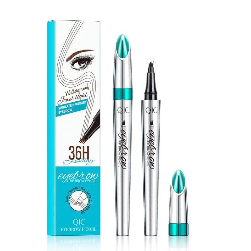 🔥BIG SALE - 50% OFF🔥3D Waterproof Microblading Eyebrow Pen 4 Fork Tip Tattoo Pencil (2 pcs)