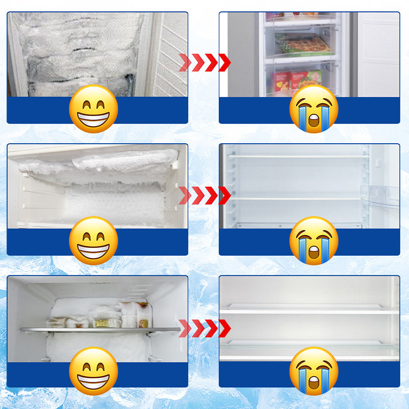 Refrigerator defrost and de-icer