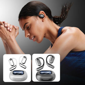 True Powerful Bluetooth 5.4 Open Ear Earbuds, IPX5 Waterproof