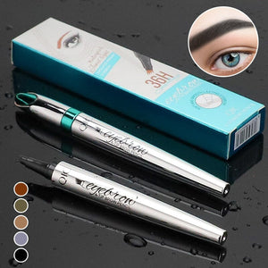 🔥BIG SALE - 50% OFF🔥3D Waterproof Microblading Eyebrow Pen 4 Fork Tip Tattoo Pencil (2 pcs)