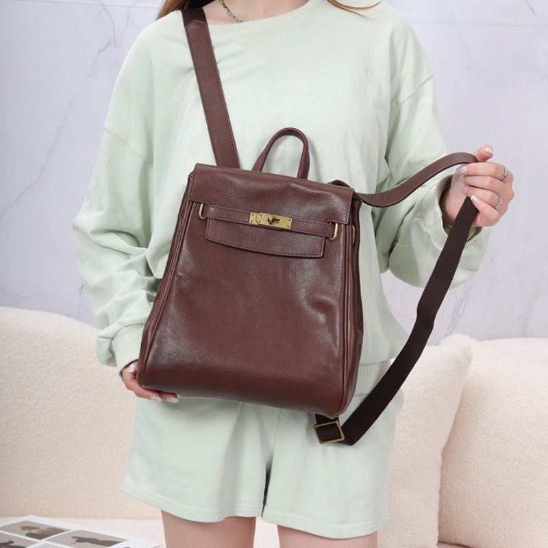 Fashion Leather Travel Backpack