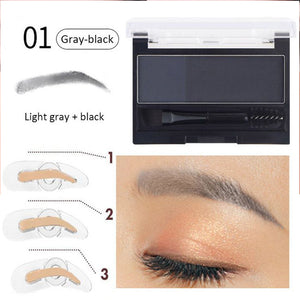 Two-tone Waterproof Eyebrow Stamp Powder