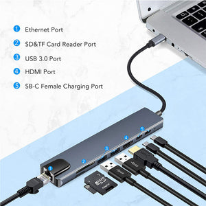 8 In 1 Universal Docking Station