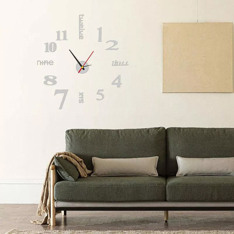 DIY Modern Die-Free Wall Clock