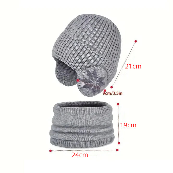 Winter Beanie Hat Scarf Sets Warm Knit Hat