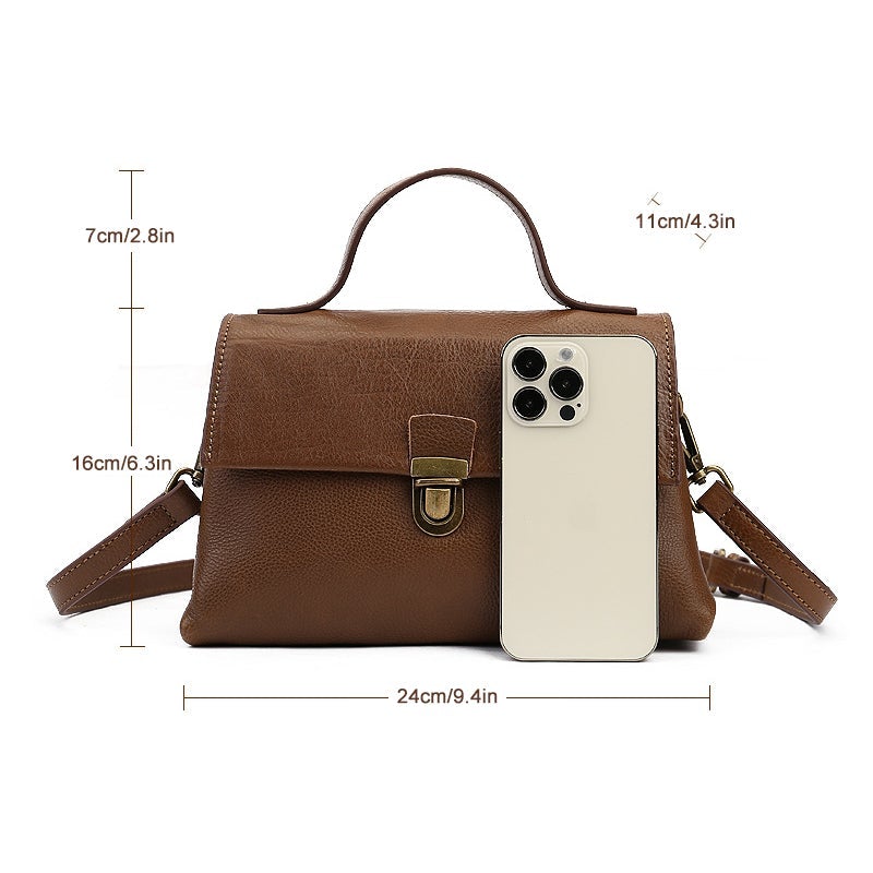 Fashion Solid Color Crossbody Bag