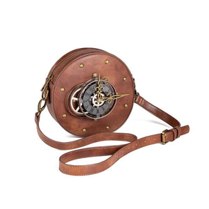 Punk Retro Round Crossbody Bag