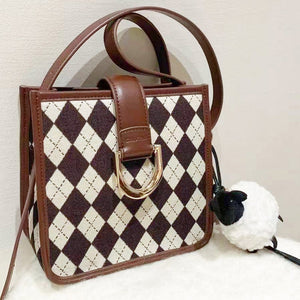 Plaid Canvas Crossbody bag