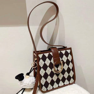 Plaid Canvas Crossbody bag