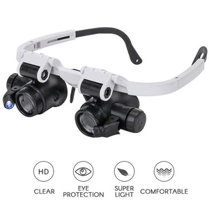 LED Glasses Magnifier