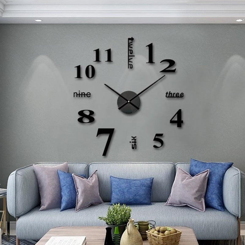 DIY Modern Die-Free Wall Clock