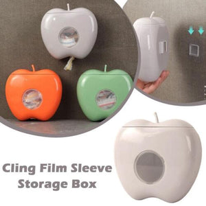 🍏 🍎Apple Shaped Plastic Wrap Storage Box