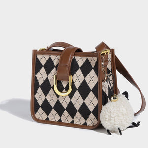 Plaid Canvas Crossbody bag