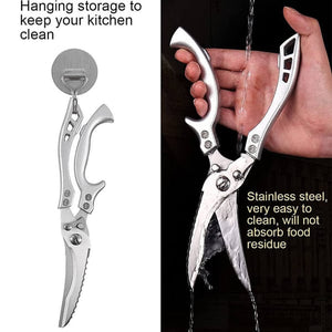 Stainless Steel Bone-Cut Kitchen Scissors