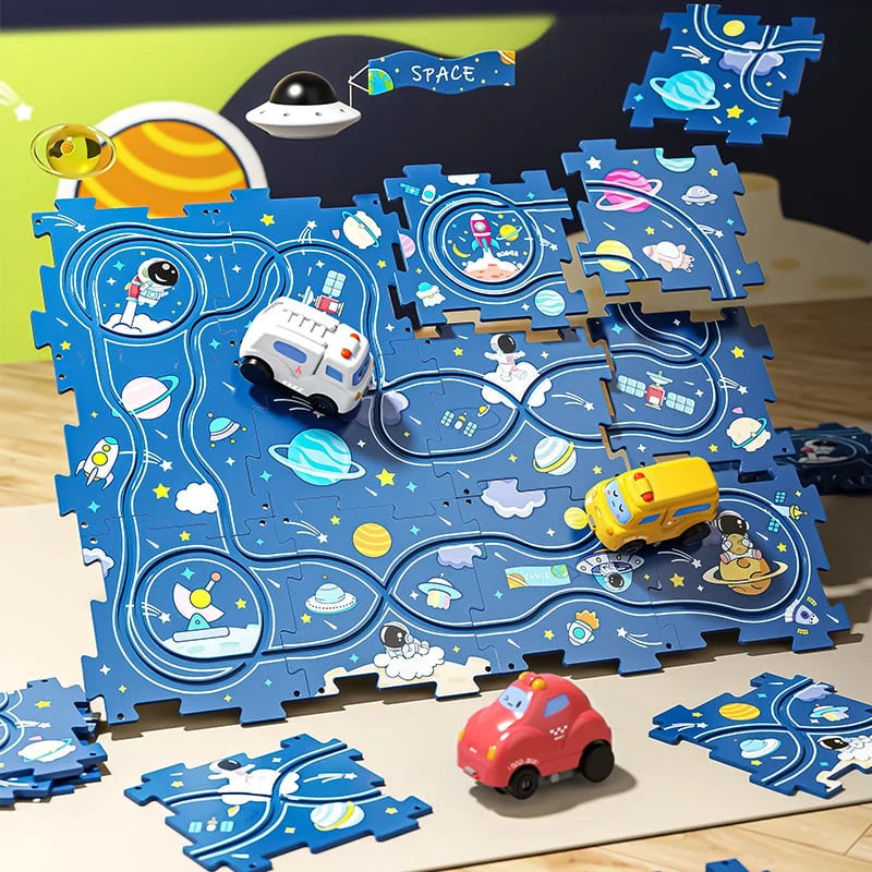 Pre-sale🧩Children's Educational Puzzle Track Car Play Set🧩