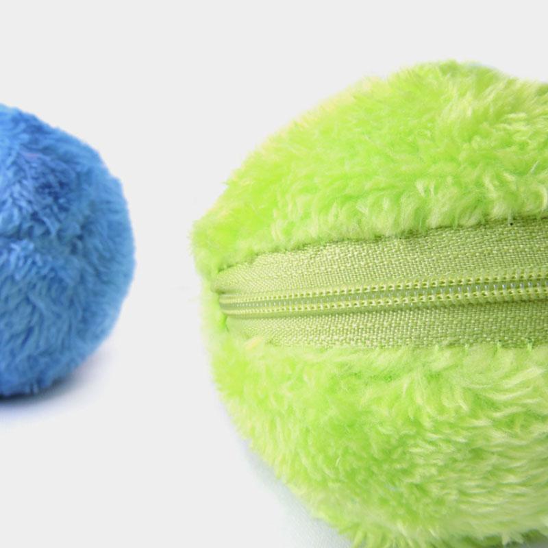 Pet Electric Ball Toy Set with Plush Cover（With a four-color outer sheath）