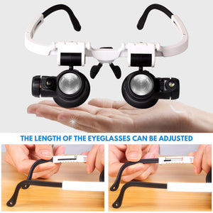 LED Glasses Magnifier