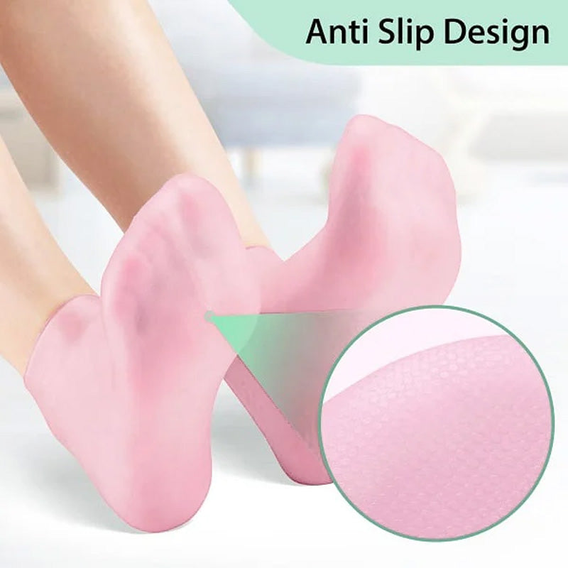 Women Foot Spa Pedicure Silicone Moisturizing Socks for Dry Cracked Feet