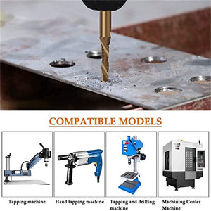 6 Piece Metric Thread Tap Drill Bits Set