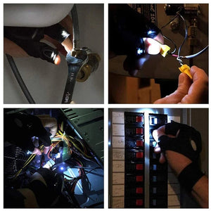 Convenient LED Gloves With Waterproof Lights