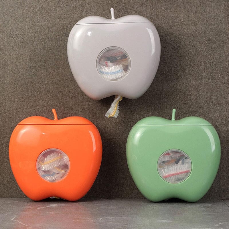 🍏 🍎Apple Shaped Plastic Wrap Storage Box