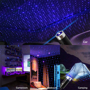 Car and Home Ceiling Romantic USB Night Light