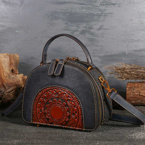 Leather Embossed Vintage Bags