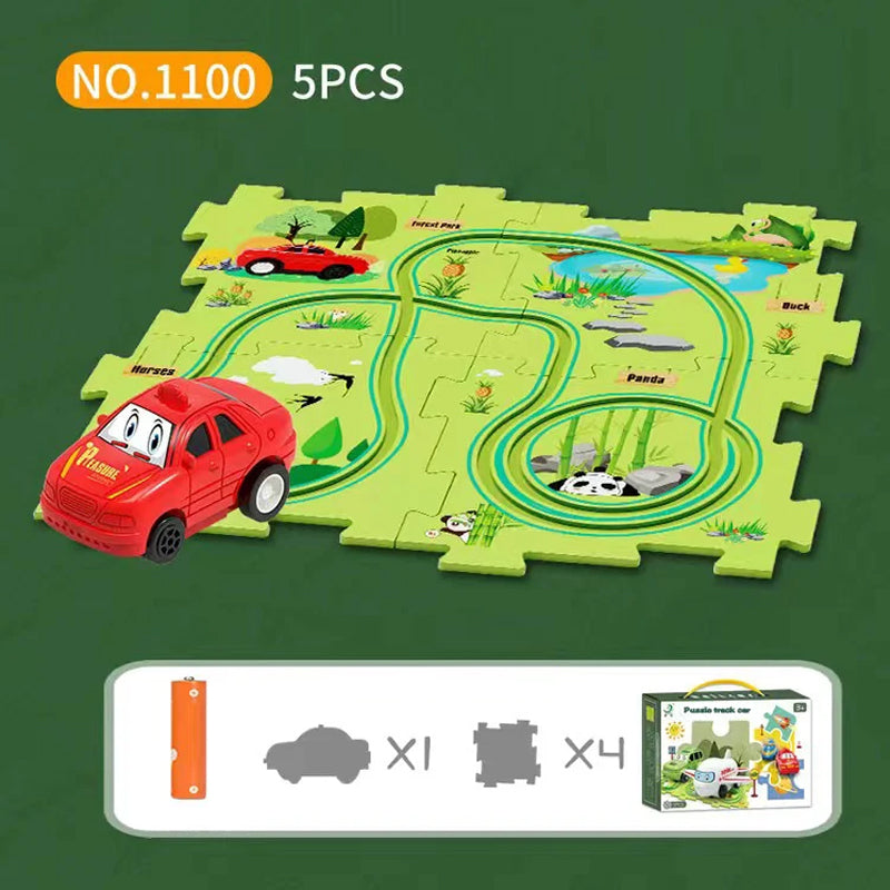 Pre-sale🧩Children's Educational Puzzle Track Car Play Set🧩