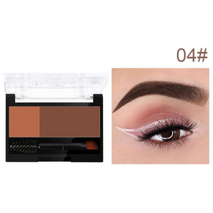 Two-tone Waterproof Eyebrow Stamp Powder